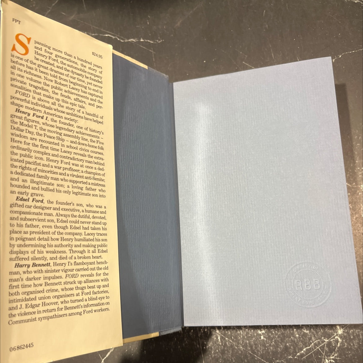 ford, the men and the machine book, by robert lacey, 1986 Hardcover image 4