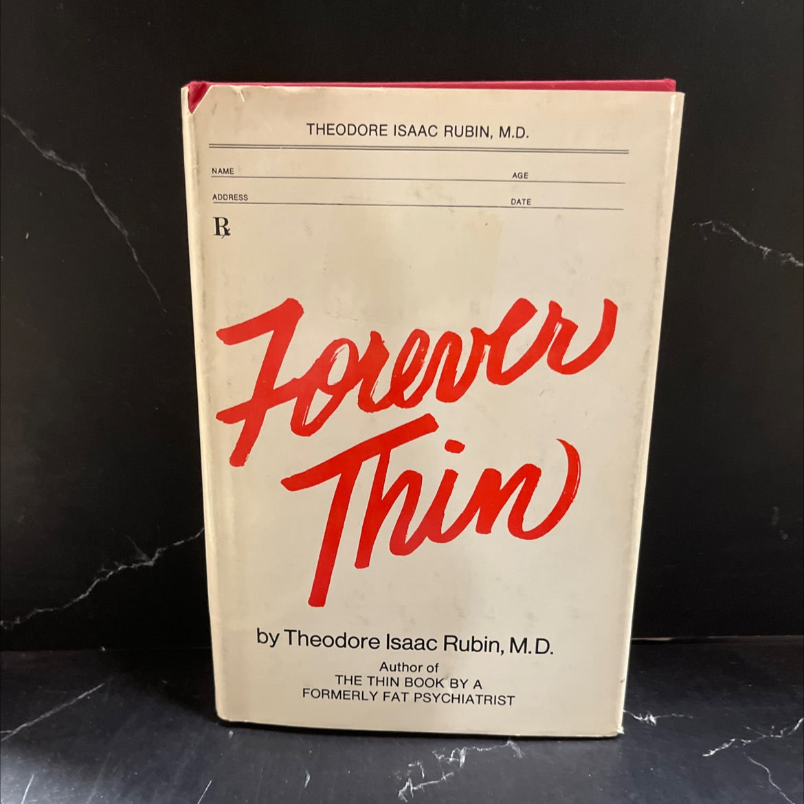 forever thin book, by theodore isaac rubin, m.d., 1970 Hardcover image 1