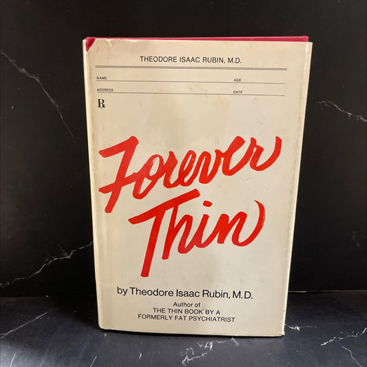 forever thin book, by theodore isaac rubin, m.d., 1970 Hardcover image 1