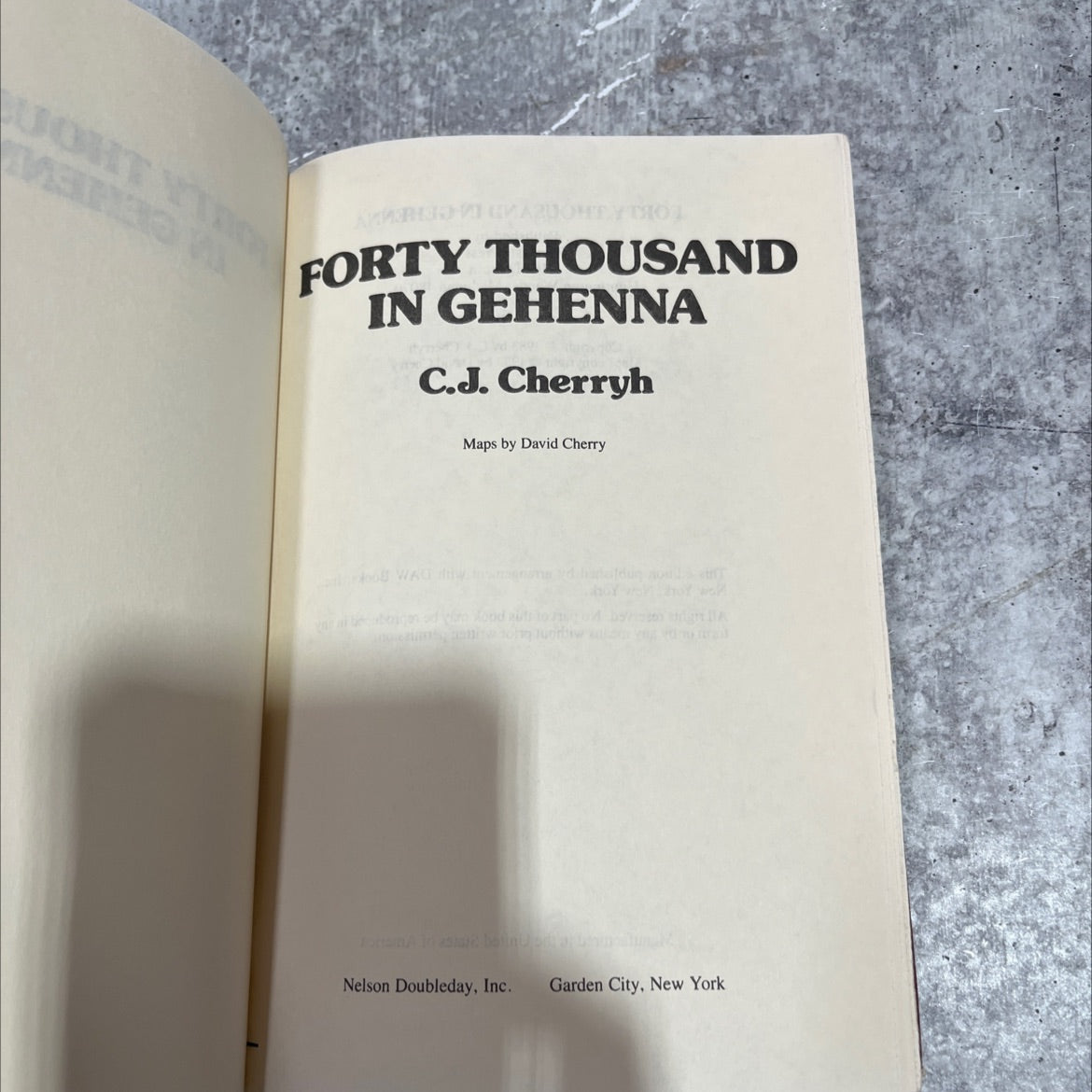 forty thousand in gehenna book, by C.J. Cherryh, 1983 Hardcover image 2