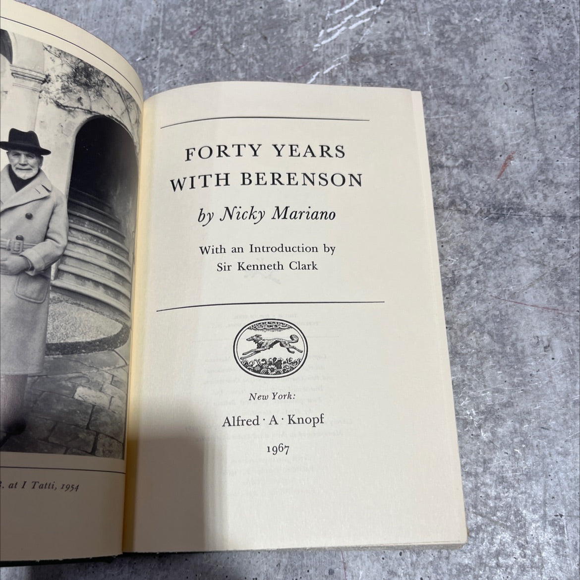 forty years with berenson book, by Nicky Mariano, 1967 Hardcover image 2