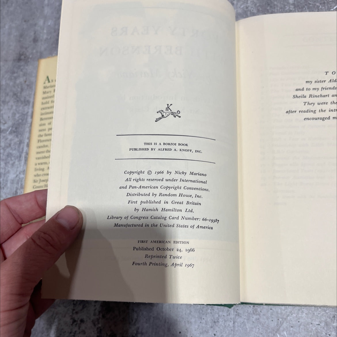 forty years with berenson book, by Nicky Mariano, 1967 Hardcover image 3