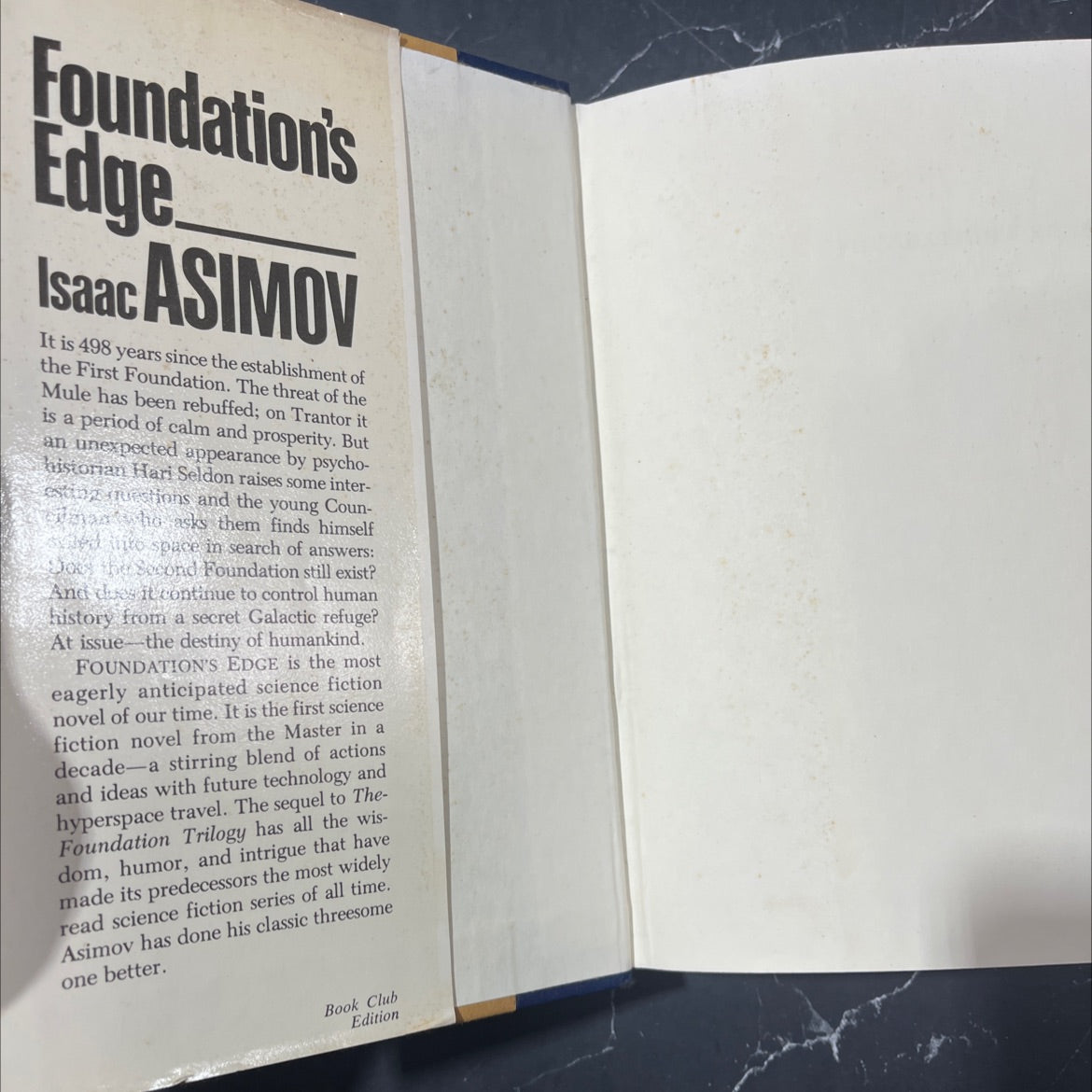 foundation's edge book, by isaac asimov, 1982 Hardcover image 4