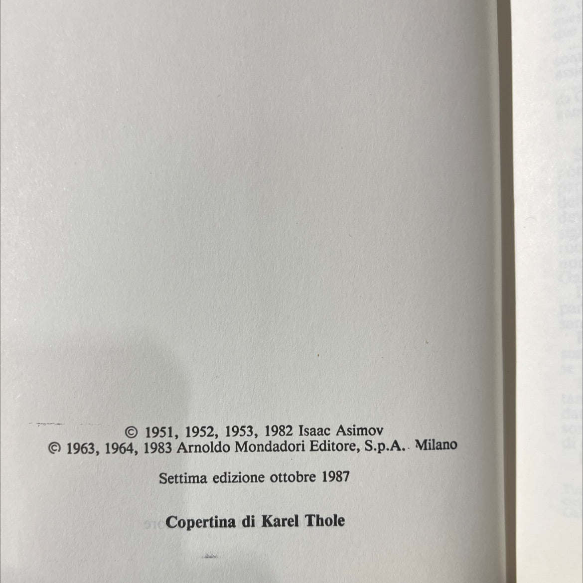 foundation book, by isaac asimov, 1983 Hardcover image 3