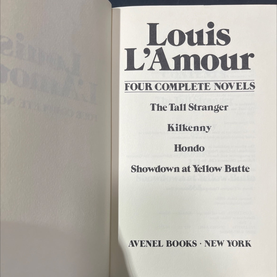 four complete novels book, by louis l'amour, 1980 Hardcover image 2