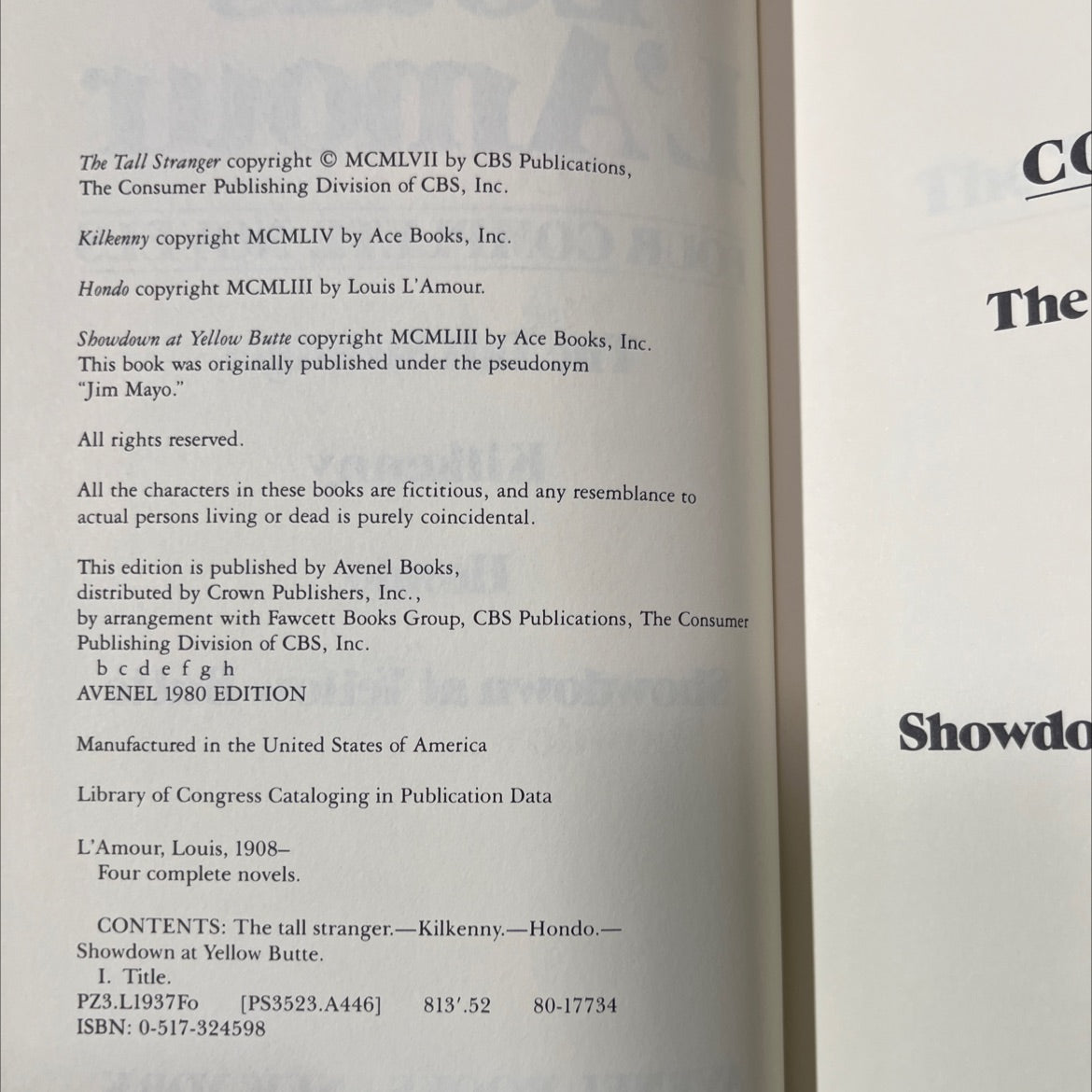 four complete novels book, by louis l'amour, 1980 Hardcover image 3