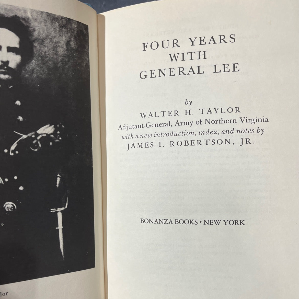 four years with general lee book, by walter h. taylor, 1962 Hardcover image 2