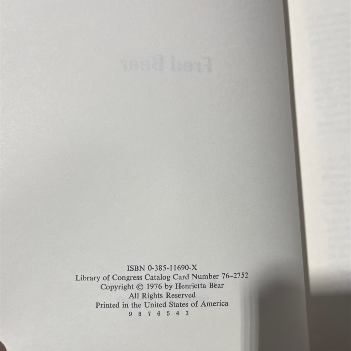 fred bear's field notes book, by Henrietta Bear, 1976 Hardcover image 3