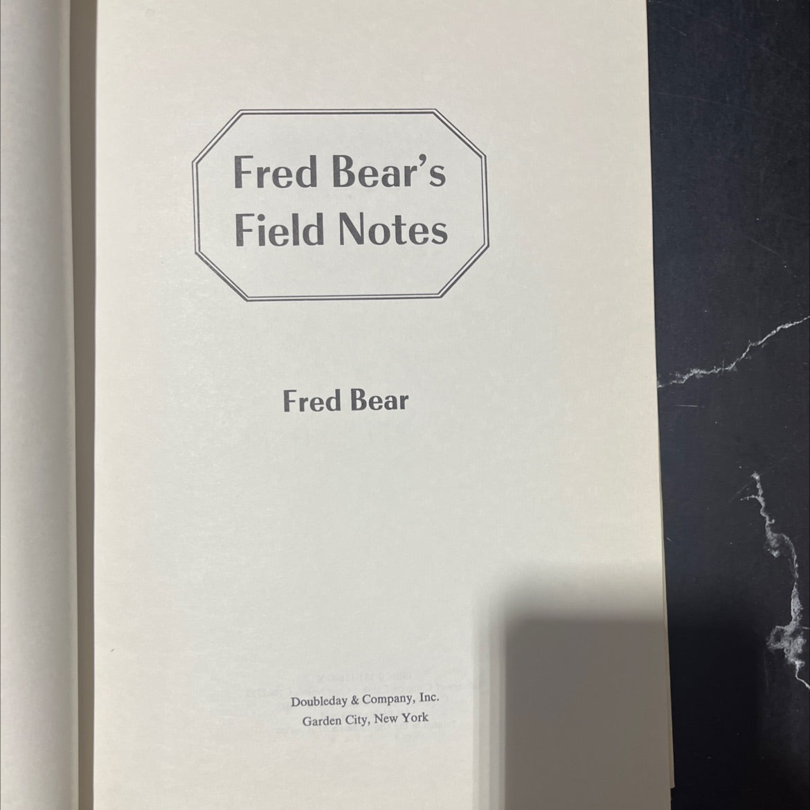 fred bear's field notes book, by Henrietta Bear, 1976 Hardcover image 2