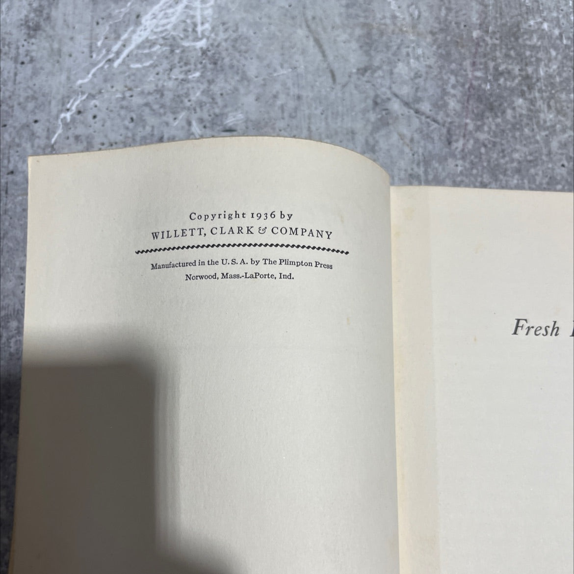 fresh furrow book, by burris jenkins, 1936 Hardcover image 3