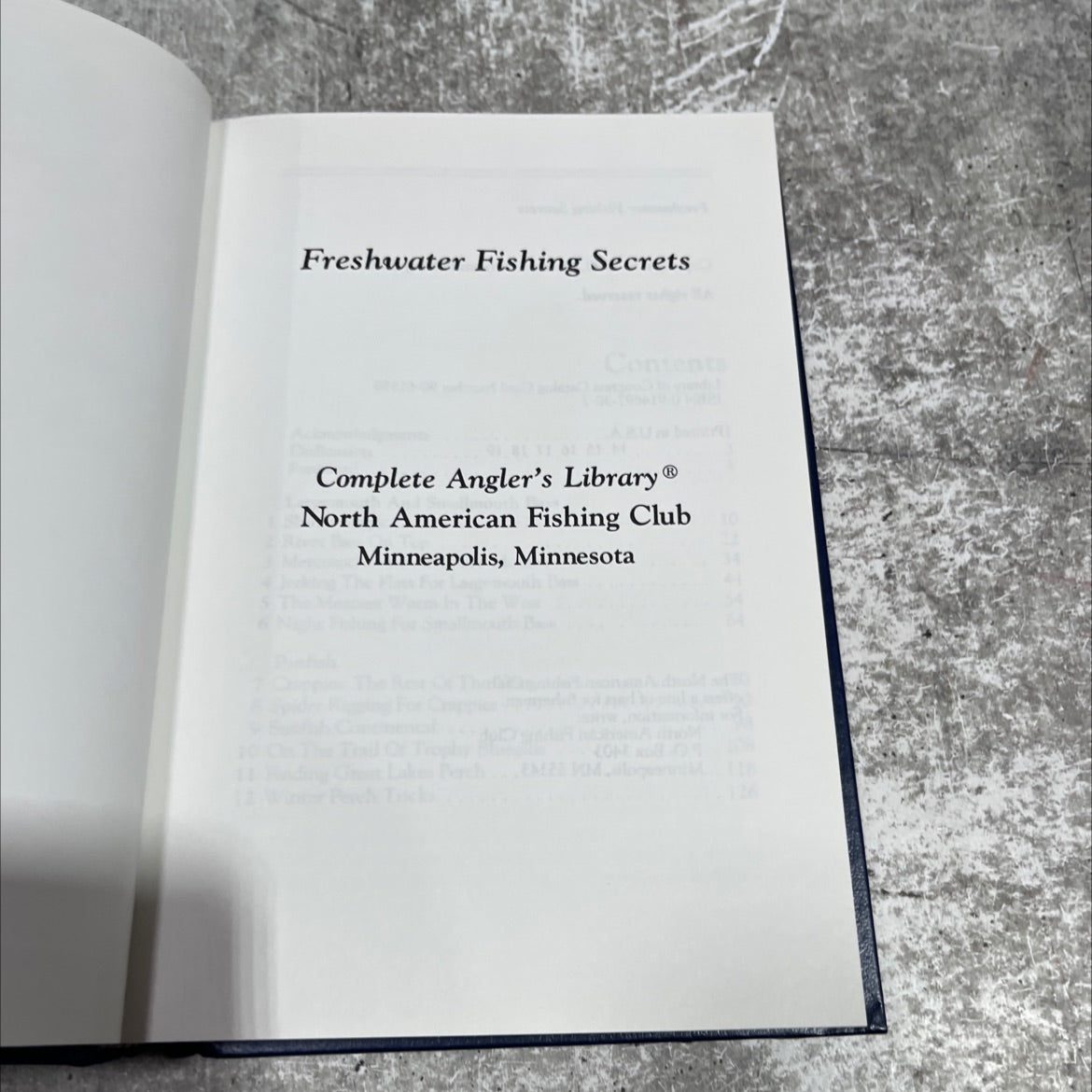 freshwater fishing secrets book, by unknown, 1990 Hardcover image 2