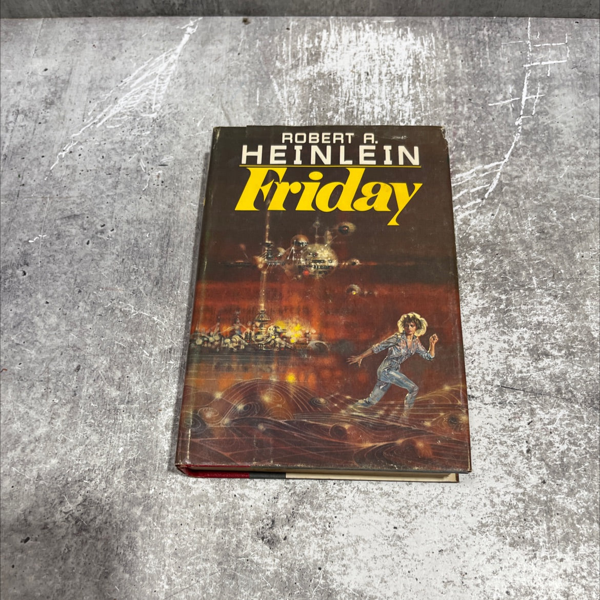 friday book, by Robert A. Heinlein, 1982 Hardcover image 1