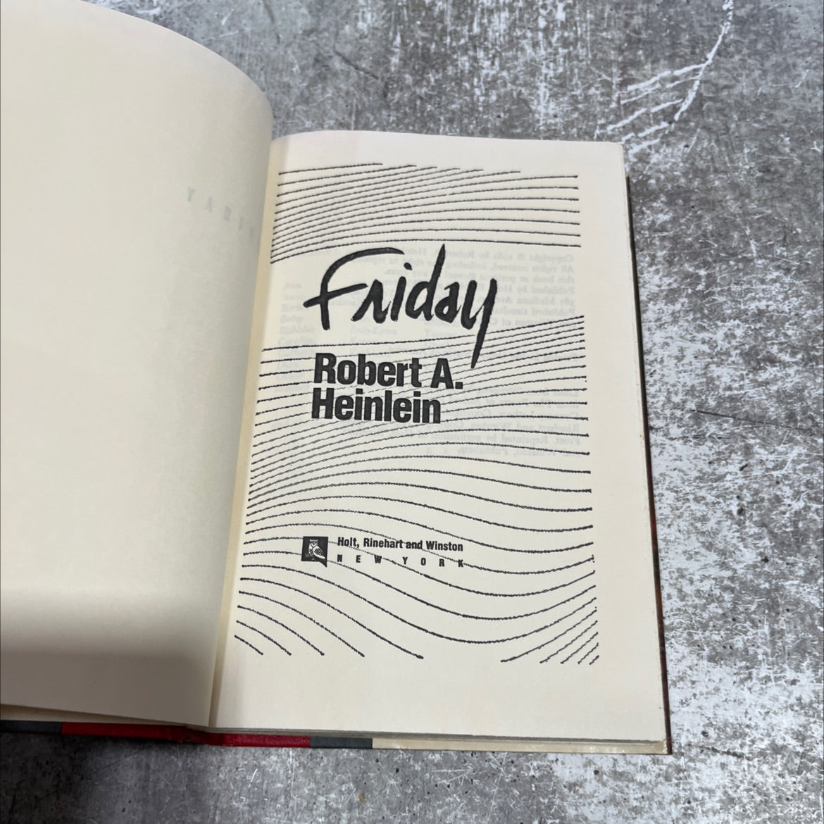 friday book, by Robert A. Heinlein, 1982 Hardcover image 2