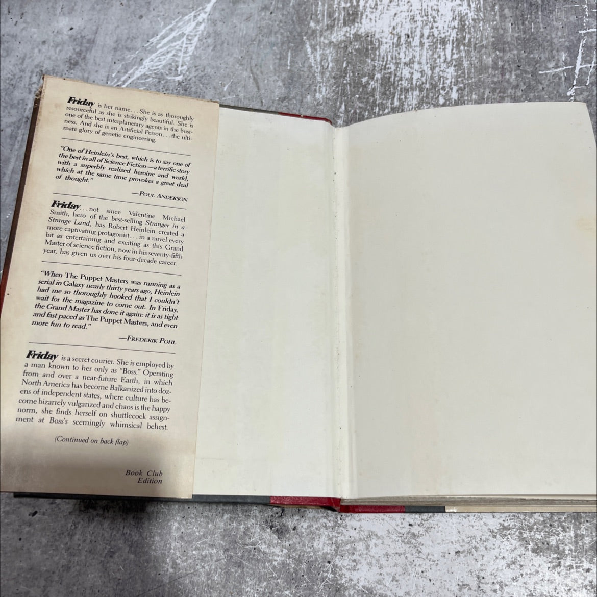 friday book, by Robert A. Heinlein, 1982 Hardcover image 4