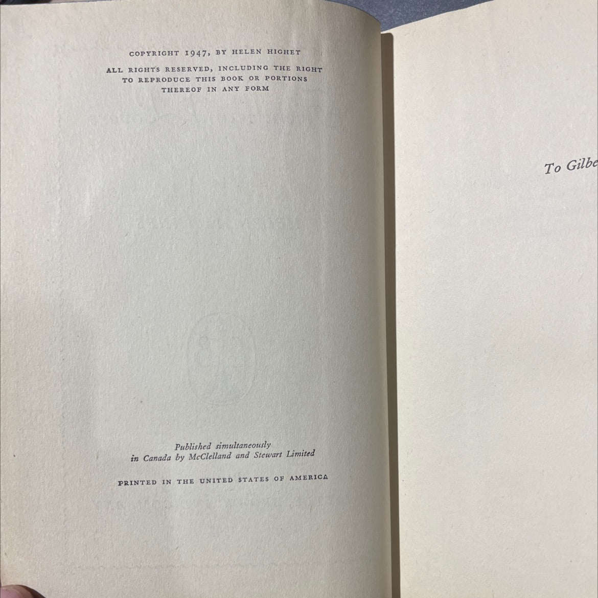 friends and lovers book, by helen macinnes, 1947 Hardcover image 3
