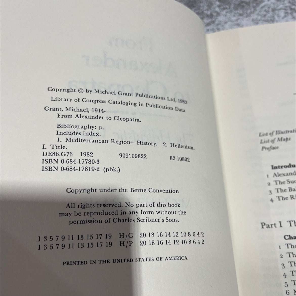 from alexander to cleopatra the hellenistic world book, by michael grant, 1982 Hardcover image 3