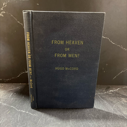 from heaven or from men? book, by hugo mccord, 1970 Hardcover image 1