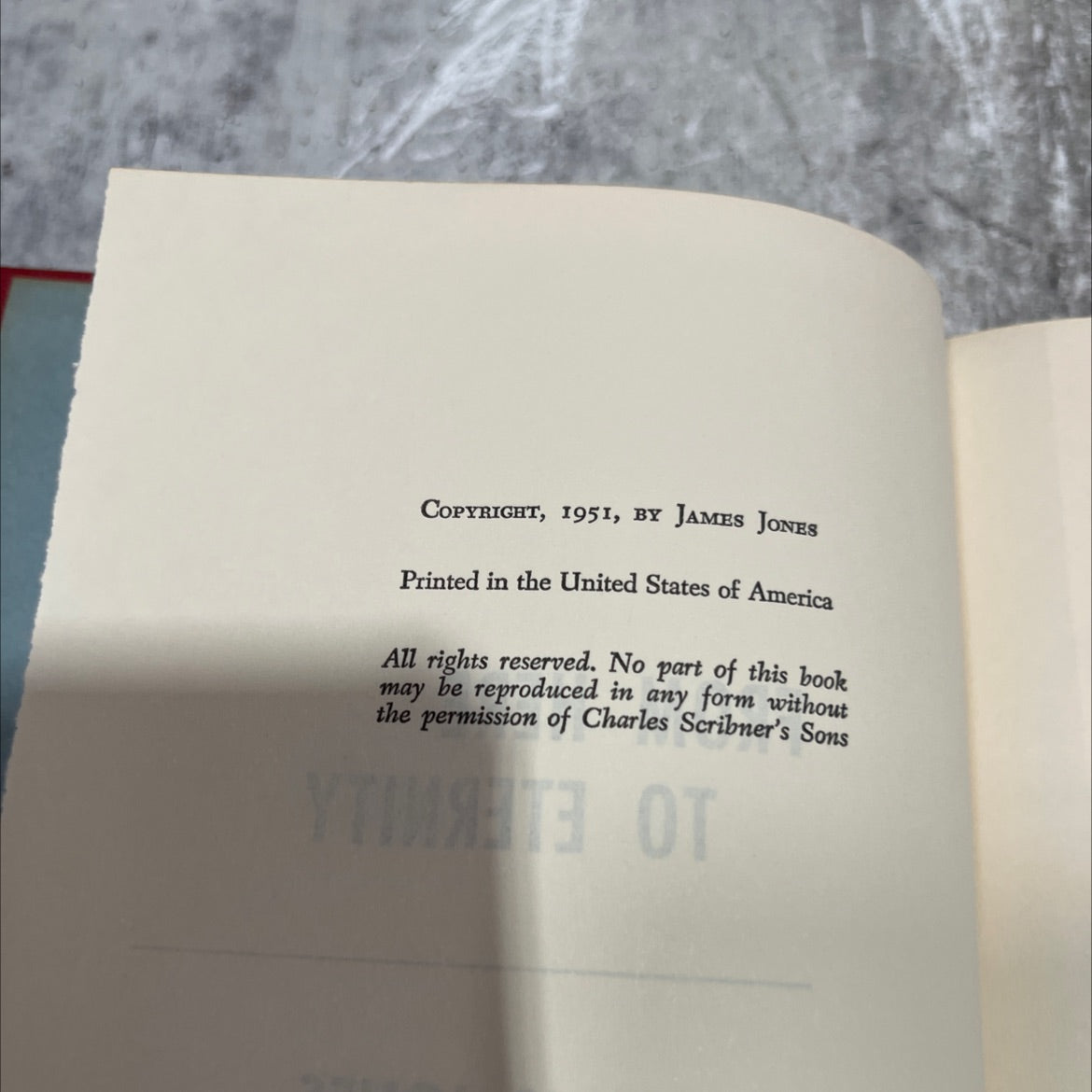 from here to eternity book, by james jones, 1951 Hardcover image 3