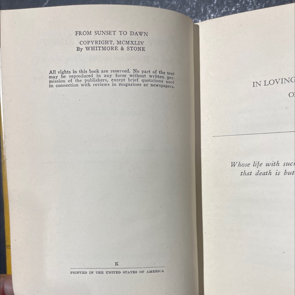 from sunset to dawn a book of meditations to help those in grief book, by leslie r. smith, 1944 Hardcover image 3