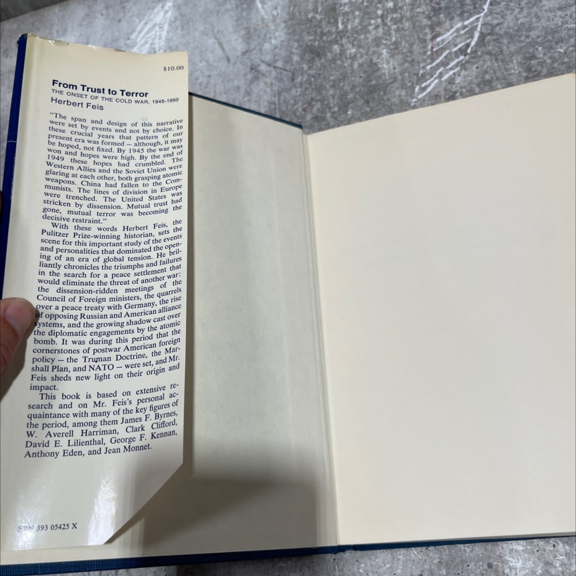 from the onset of trust to terror the cold war, 1945-1950 book, by herbert feis, 1970 Hardcover image 4