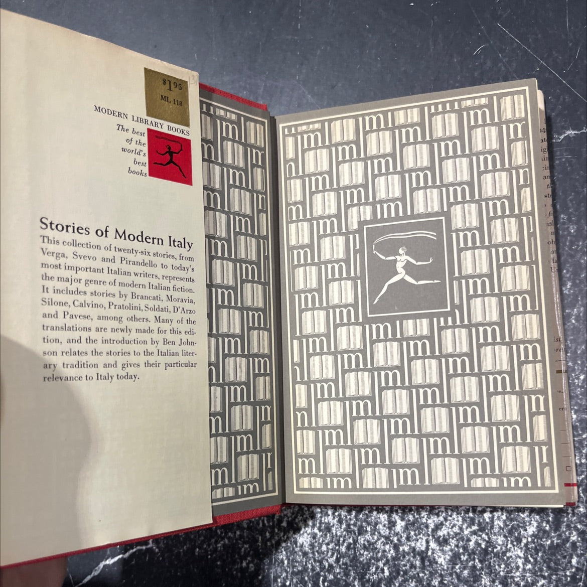 from verga, svevo and pirandello to the present book, by ben johnson, 1960 Hardcover image 4