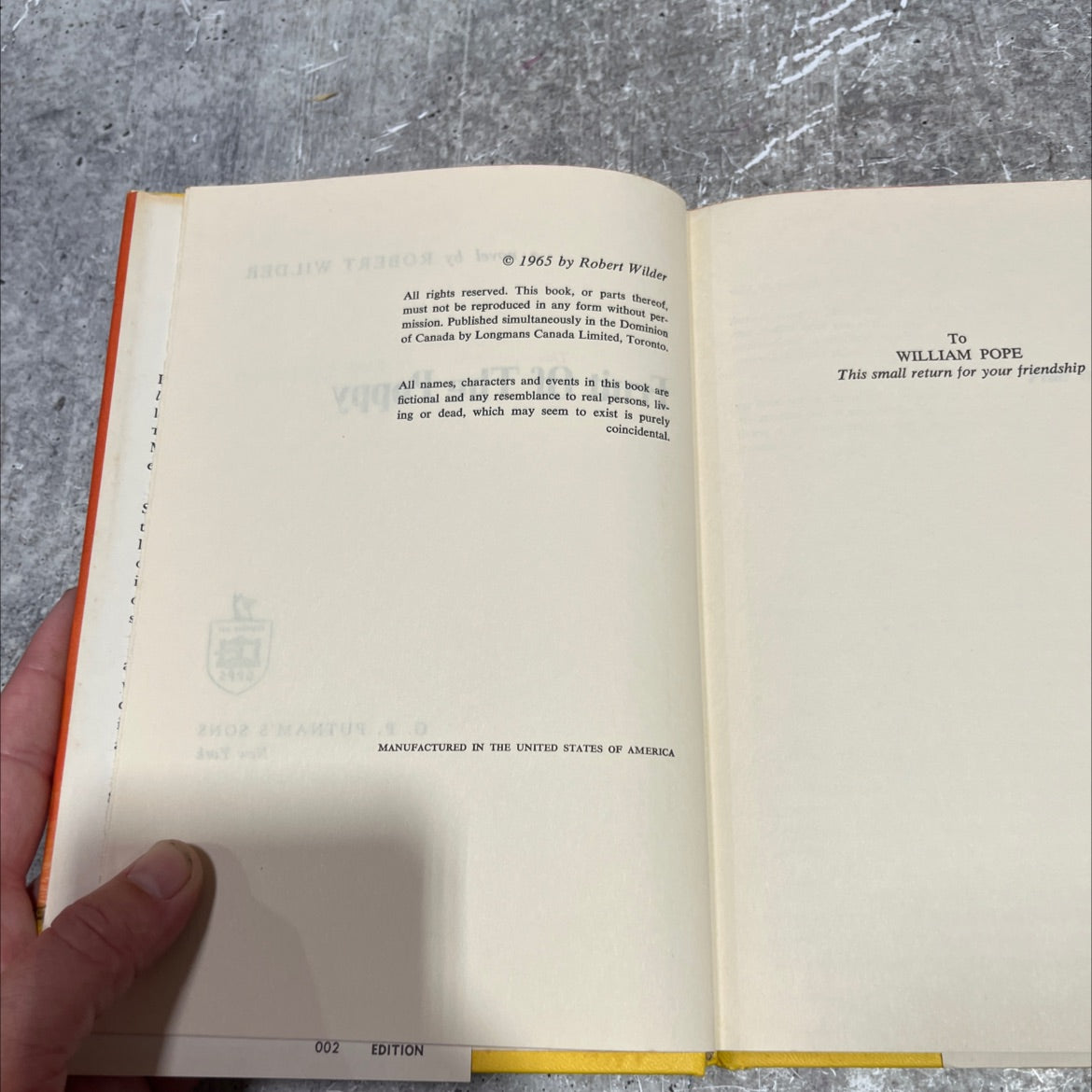 fruit of the poppy book, by robert wilder, 1965 Hardcover image 3