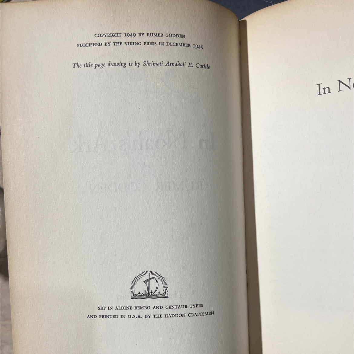 fugue in time book, by rumer godden, 1949 Hardcover image 3