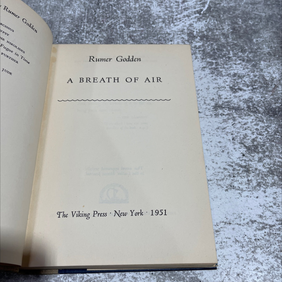 fugue in time book, by rumer godden, 1954 Hardcover image 2