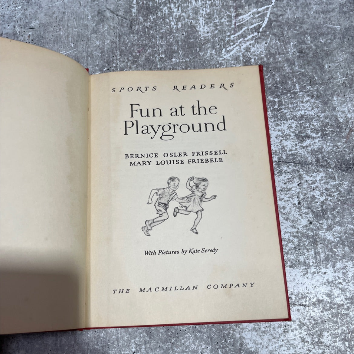 fun at the playground book, by bernice osler frissell, mary louise friebele, 1946 Hardcover image 2