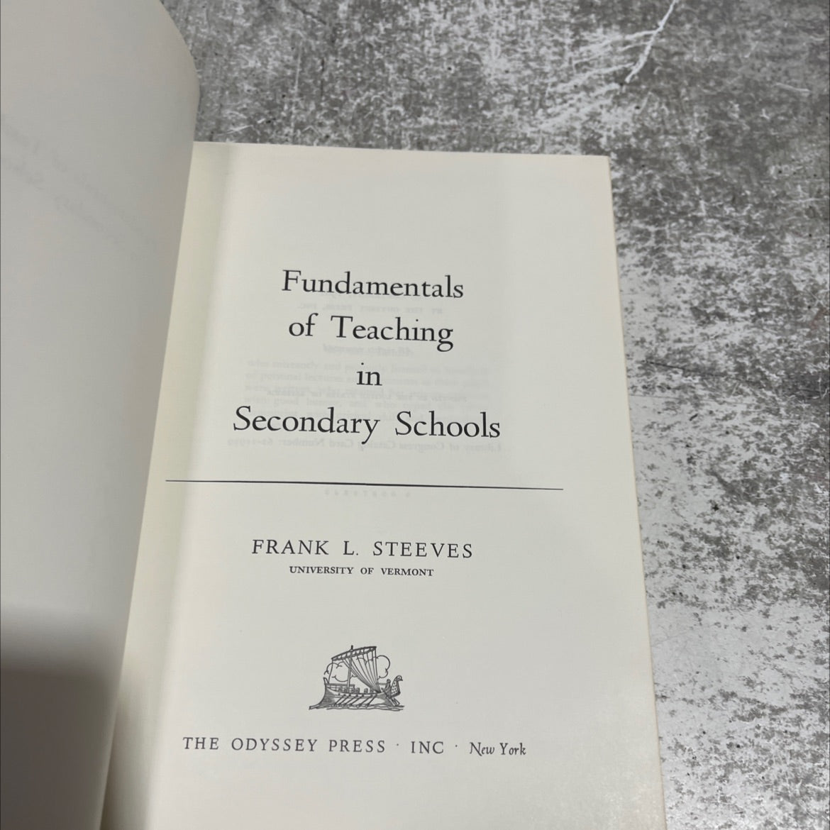 fundamentals of teaching in secondary schools book, by frank l. steeves, 1962 Hardcover image 2