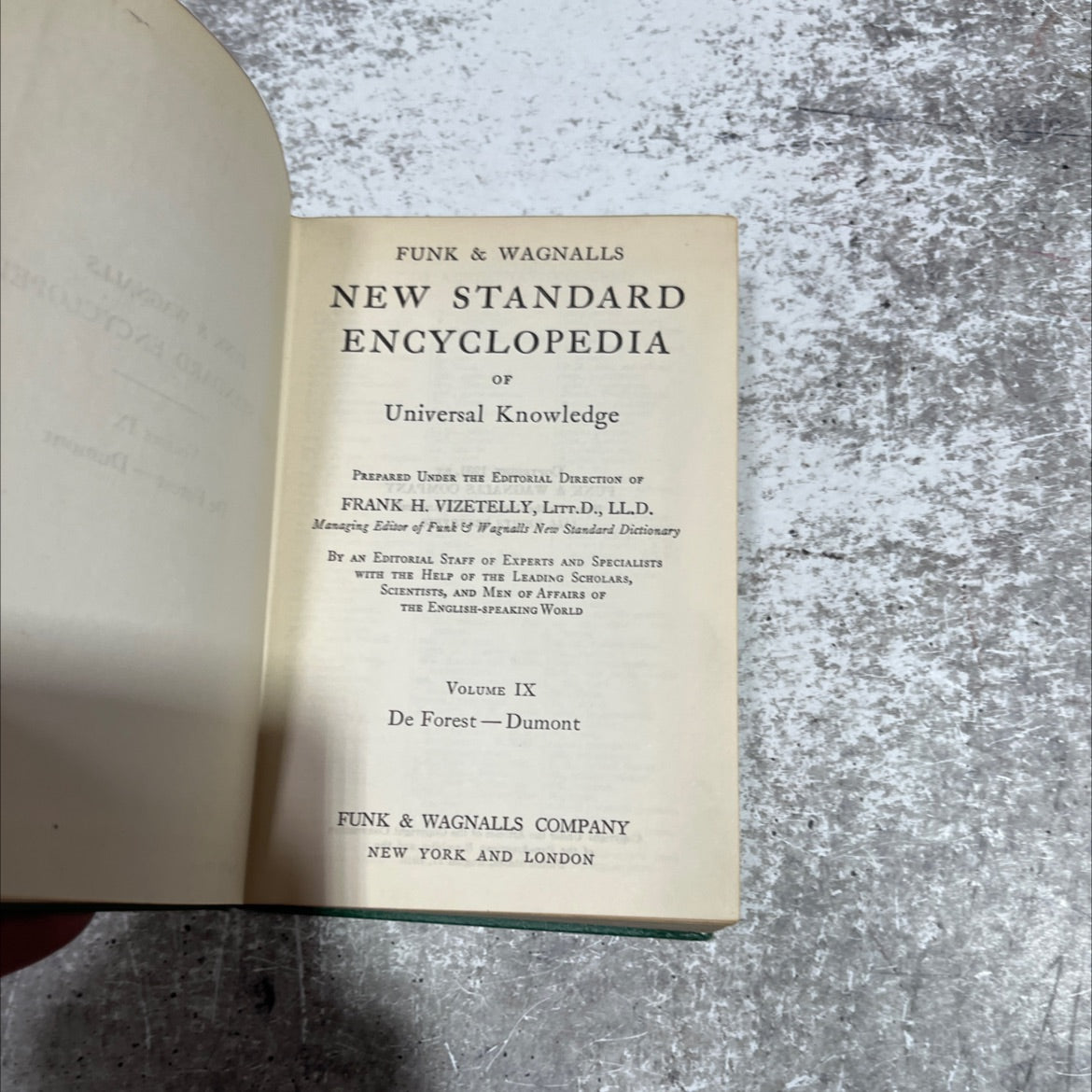funk & wagnalls new standard encyclopedia of universal knowledge volume ix book, by unknown, 1931 Hardcover image 2