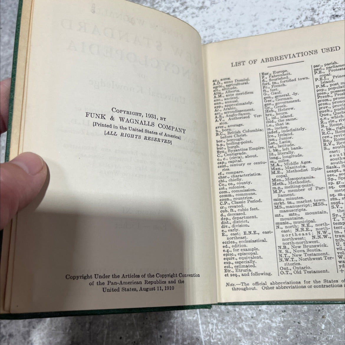 funk & wagnalls new standard encyclopedia of universal knowledge book, by frank h. vizetelly, 1931 Hardcover image 3