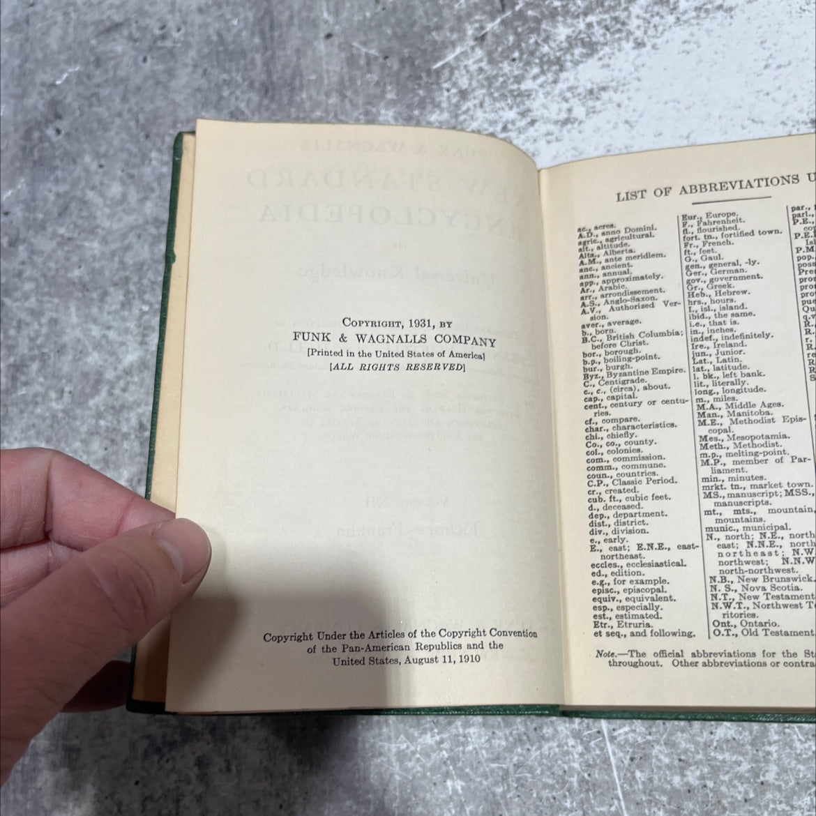 funk & wagnalls new standard encyclopedia of universal knowledge book, by frank h. vizetelly, 1931 Hardcover image 3
