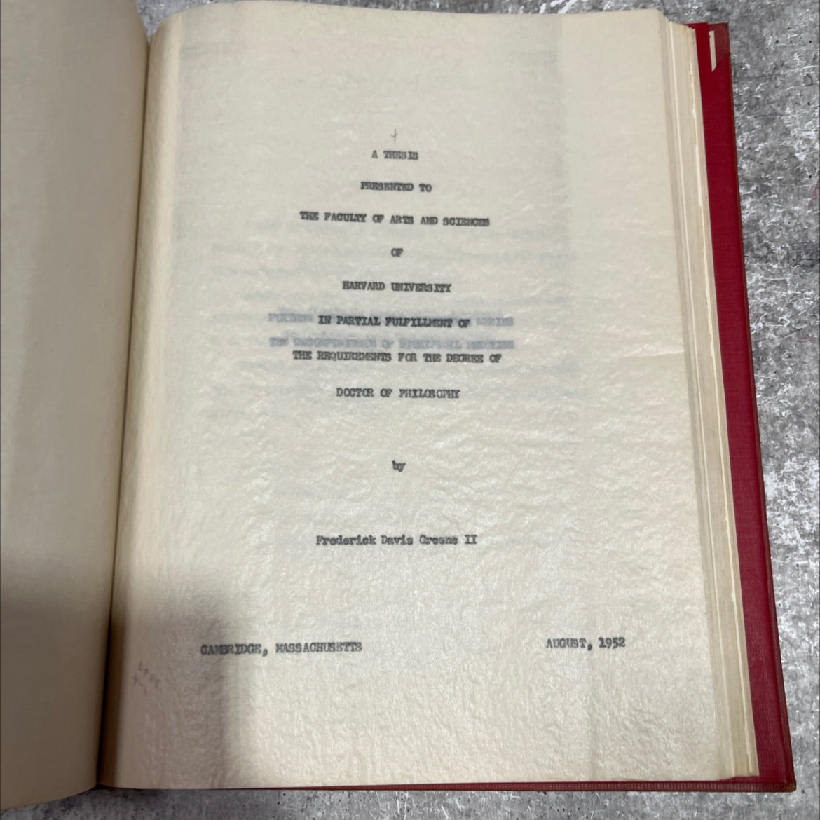 further studies in the triptycene series the decomposition of ditriptoyl peroxide book, by Frederick Davis Greene II, image 2