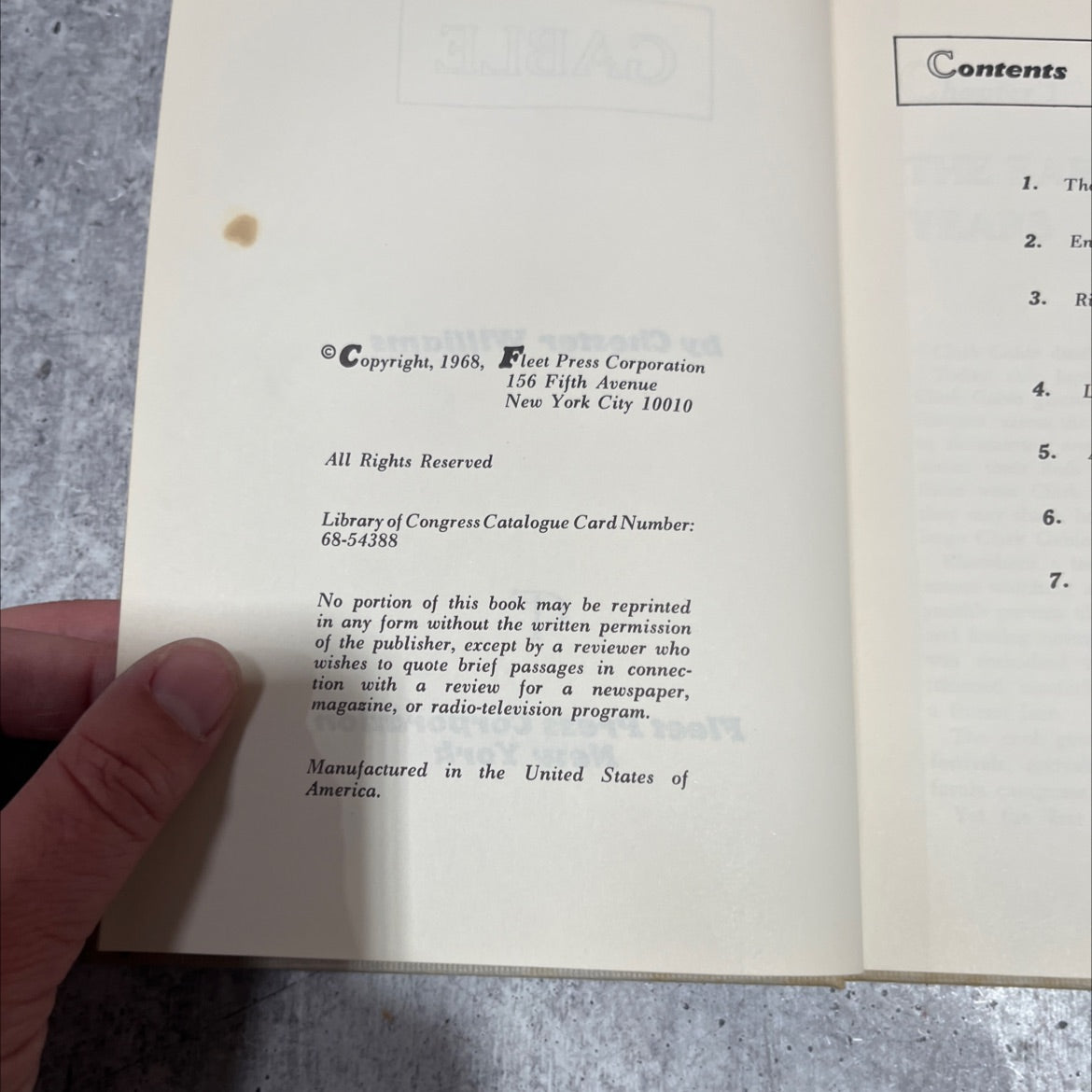 gable book, by chester williams, 1968 Hardcover image 3