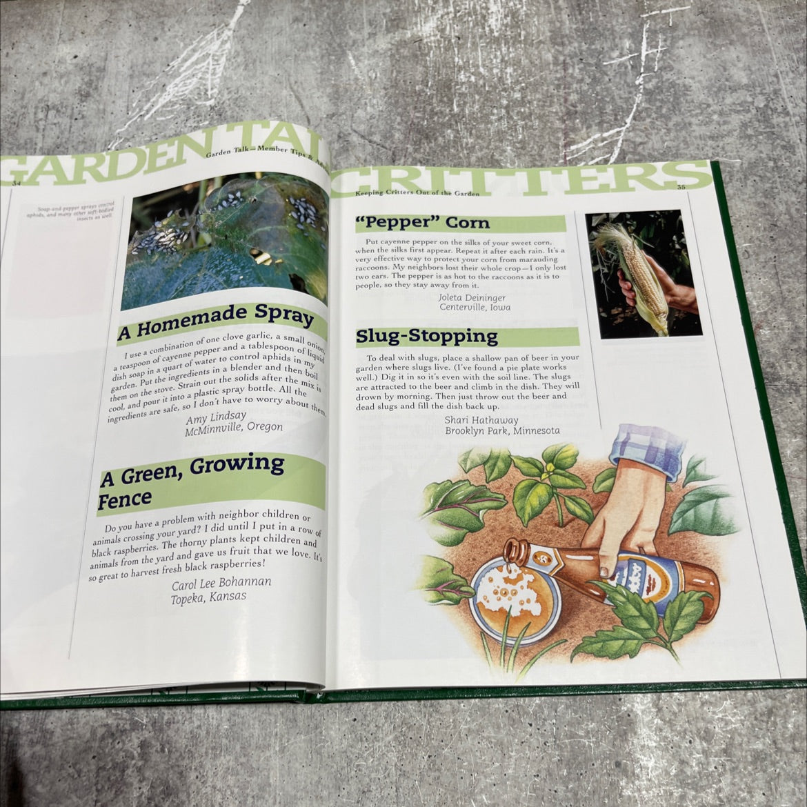 garden talk member tips & advice book, by national home gardening club, 1999 Hardcover image 4