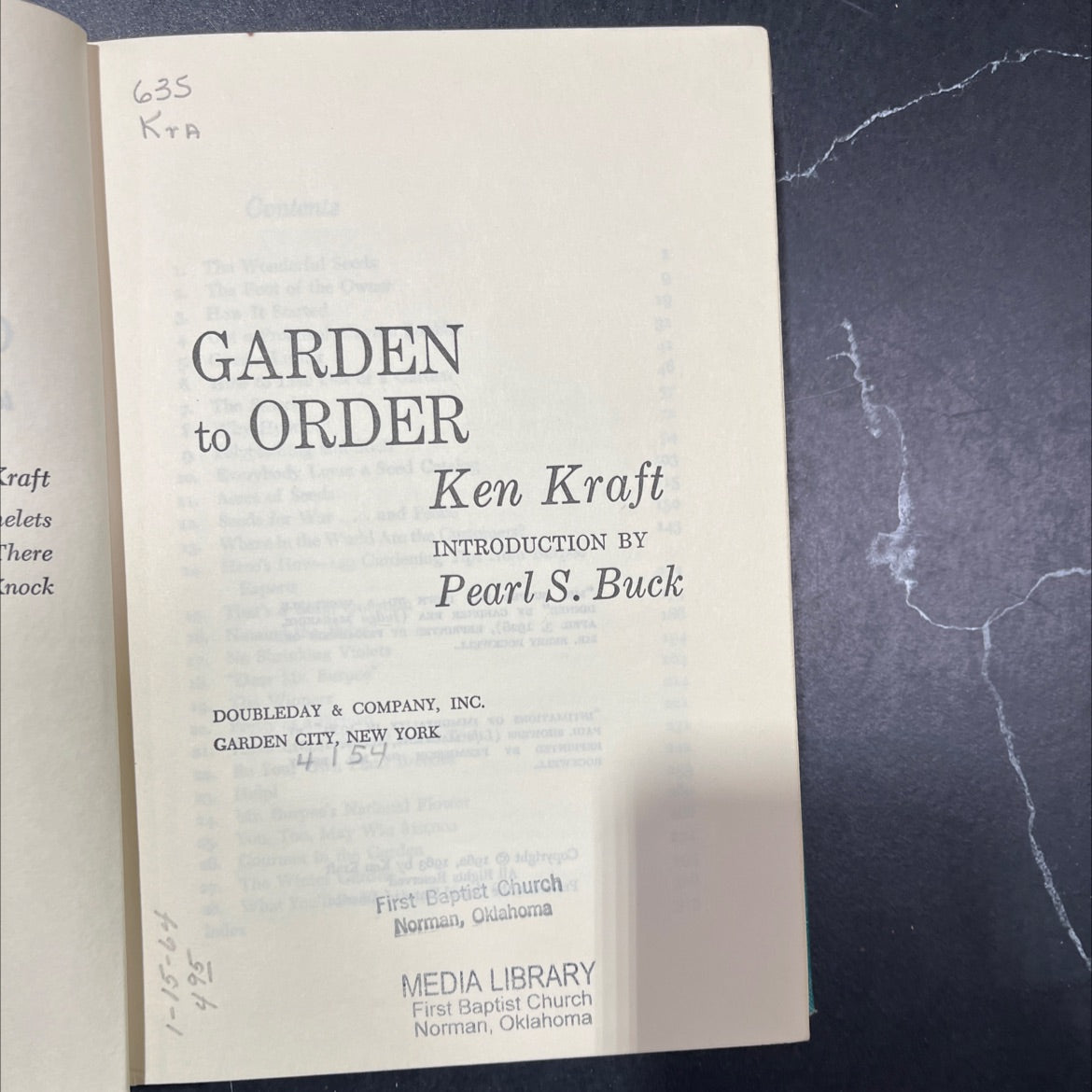 garden to order & seed book, by Ken Kraft, 1964 Hardcover image 2