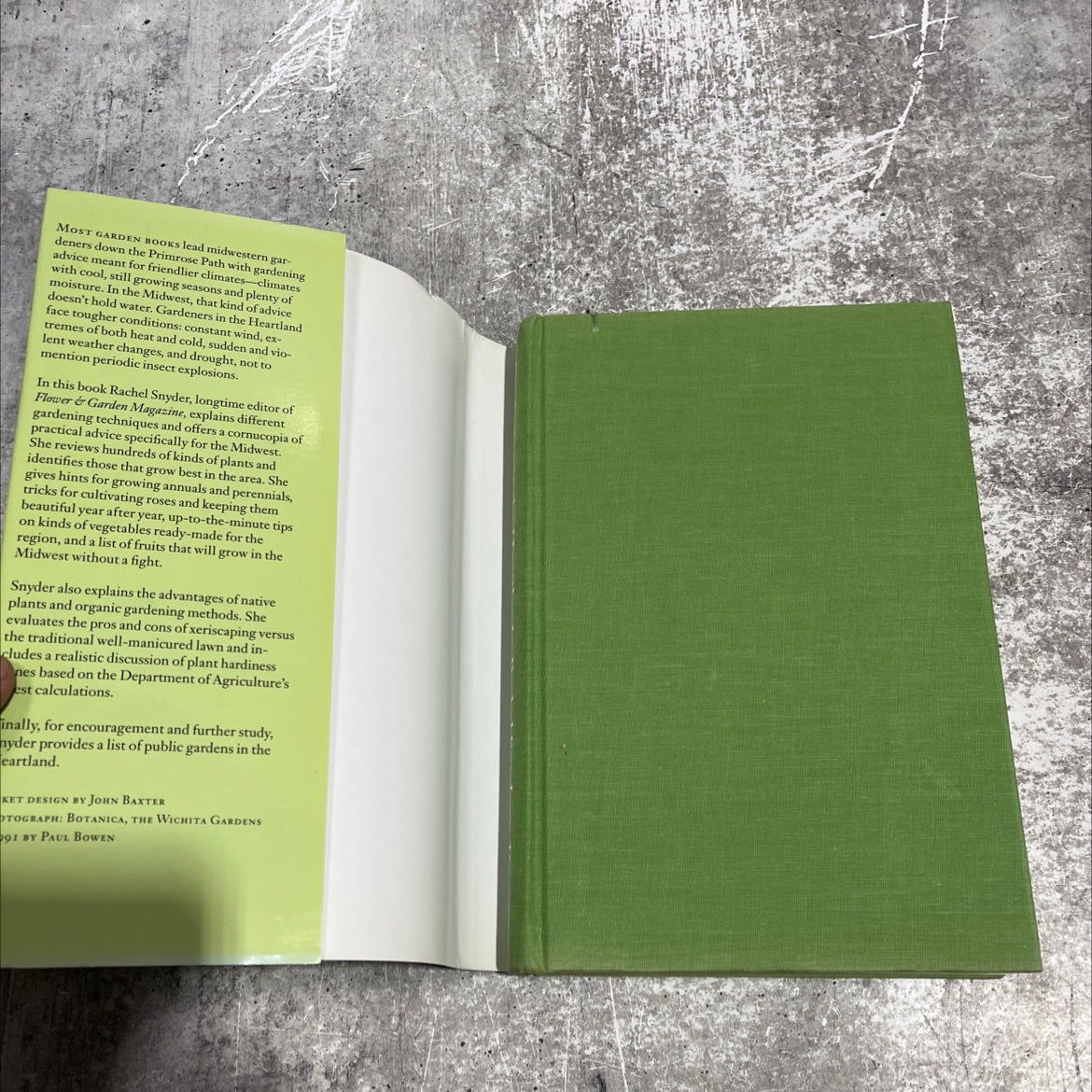 gardening in the heartland book, by rachel snyder, 1992 Hardcover image 4