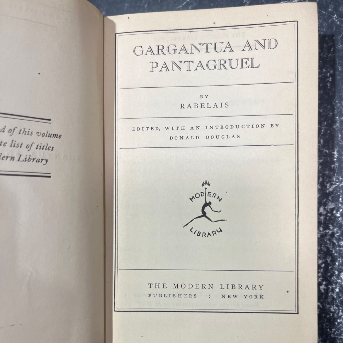 gargantua and pantagruel book, by rabelais, 1928 Hardcover image 2