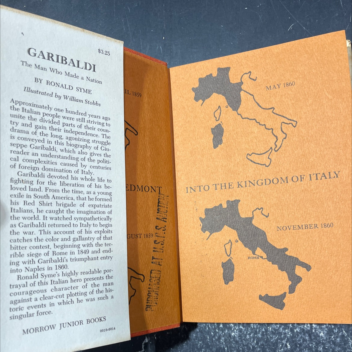 garibaldi the man who made a nation book, by ronald syme, 1967 Hardcover image 4
