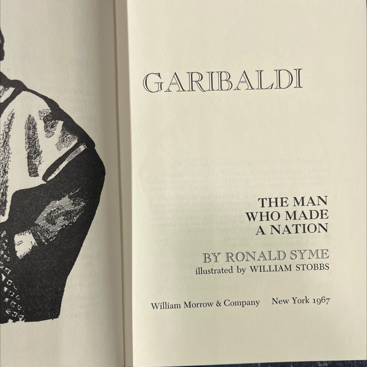 garibaldi the man who made a nation book, by ronald syme, 1967 Hardcover image 2
