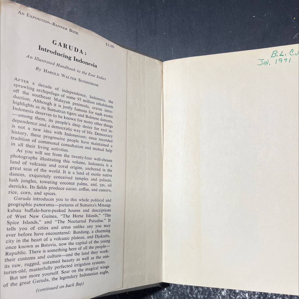 garuda: introducing indonesia book, by ter sundstrom, 1962 Hardcover image 4