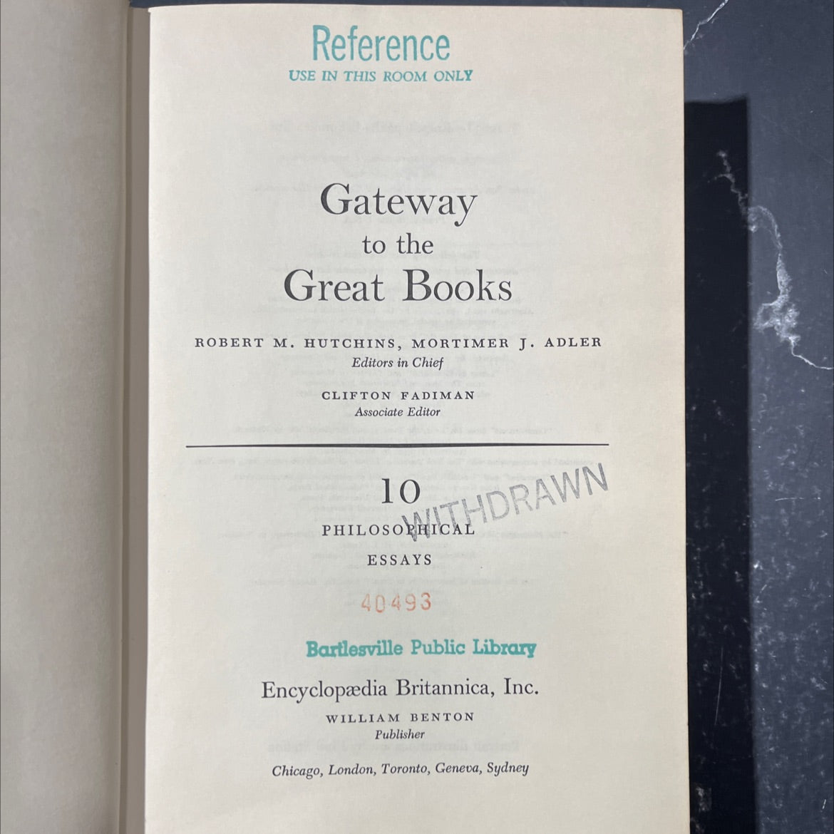 gateway to the great books book, by robert m. hutchins, mortimer j. adler, 1963 Hardcover image 2