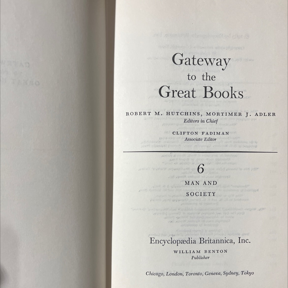 gateway to the great books book, by robert m. hutchins, mortimer j. adler, 1963 Hardcover image 2