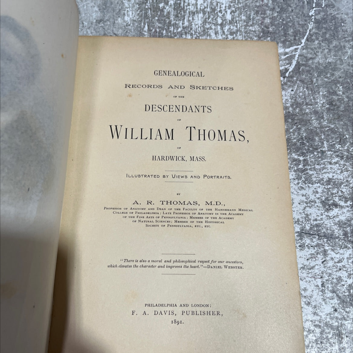 genealogical records and sketches of the descendants of william thomas, of hardwick, mass. illustrated by views and image 2