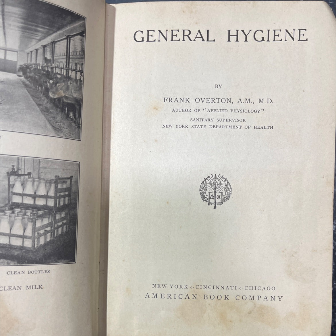 general hygiene book, by frank overton, 1913 Hardcover image 2