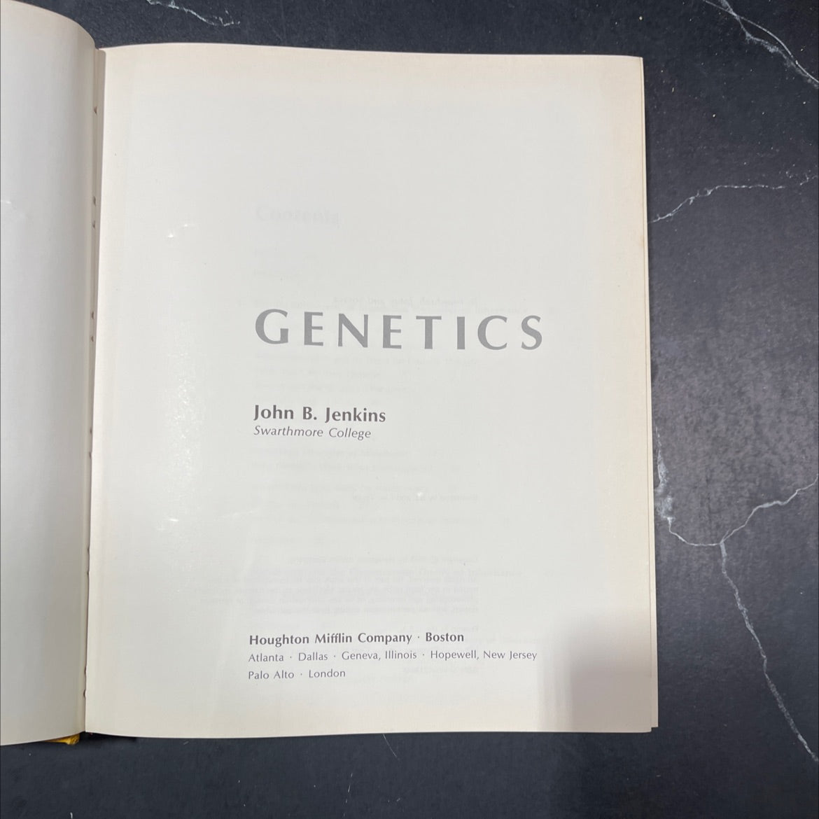 genetics book, by John B. Jenkins, 1975 Hardcover image 2