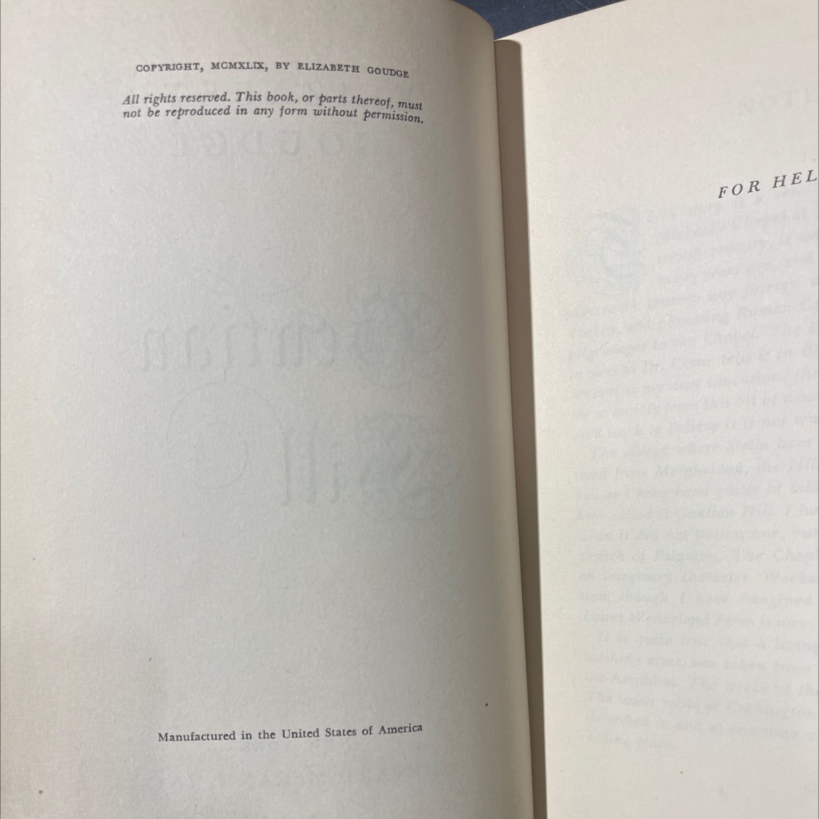 gentian bill book, by elizabeth goudge, 1949 Hardcover image 3