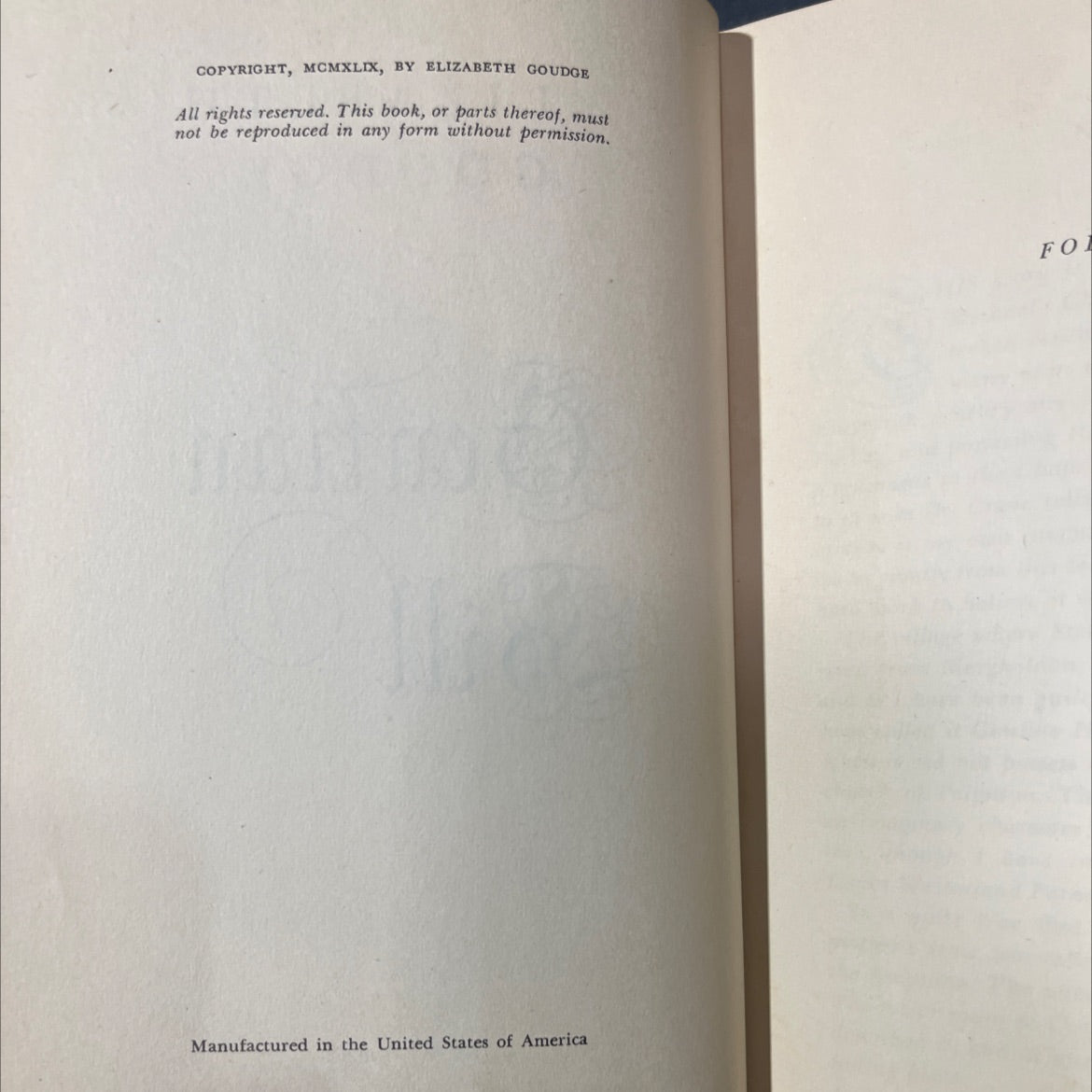 gentian bill book, by elizabeth goudge, 1949 Hardcover image 3