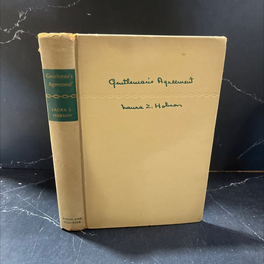 gentleman's agreement book, by Laura Z. Hobson, 1947 Hardcover image 1